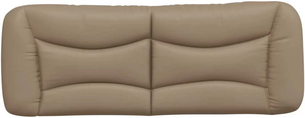 Galvūgalio pagalvėlė, kapučino spalvos, 120cm, dirbtinė oda