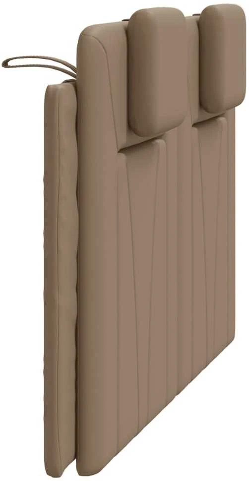 Galvūgalio pagalvėlė, kapučino spalvos, 120cm, dirbtinė oda