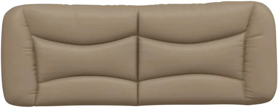 Galvūgalio pagalvėlė, kapučino spalvos, 140cm, dirbtinė oda