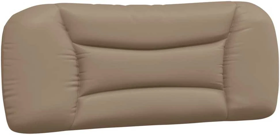 Galvūgalio pagalvėlė, kapučino spalvos, 100 cm, dirbtinė oda