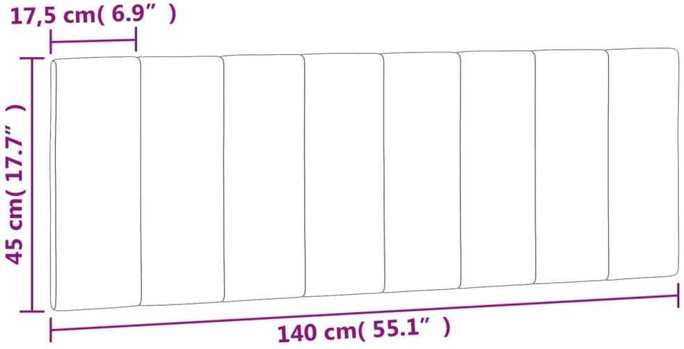 Galvūgalio pagalvėlė, mėlynos spalvos, 140cm, aksomas