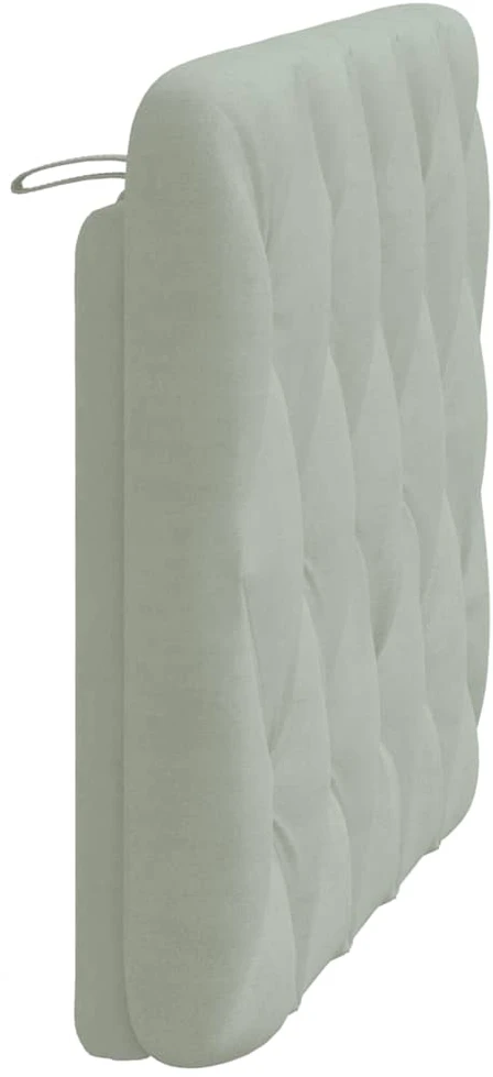 Galvūgalio pagalvėlė, šviesiai pilka, 100 cm, aksomas
