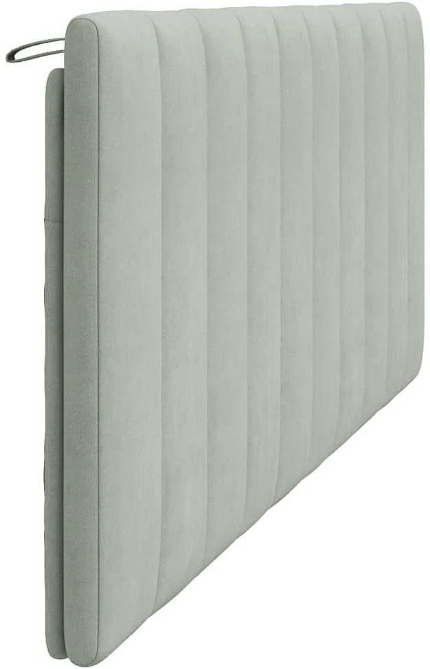 Galvūgalio pagalvėlė, Hanko, šviesiai pilkos spalvos, 200cm, aksomas