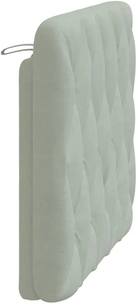 Galvūgalio pagalvėlė, šviesiai pilkos spalvos, 100cm, aksomas