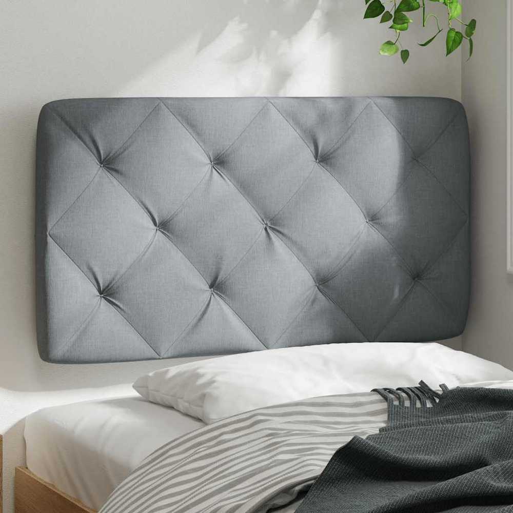 Galvūgalio pagalvėlė, šviesiai pilkos spalvos, 80 cm, audinys