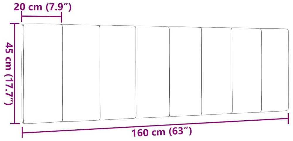 Lova Galvūgalio pagalvėlė, Hanko, šviesiai pilkos spalvos, 160cm, audinys