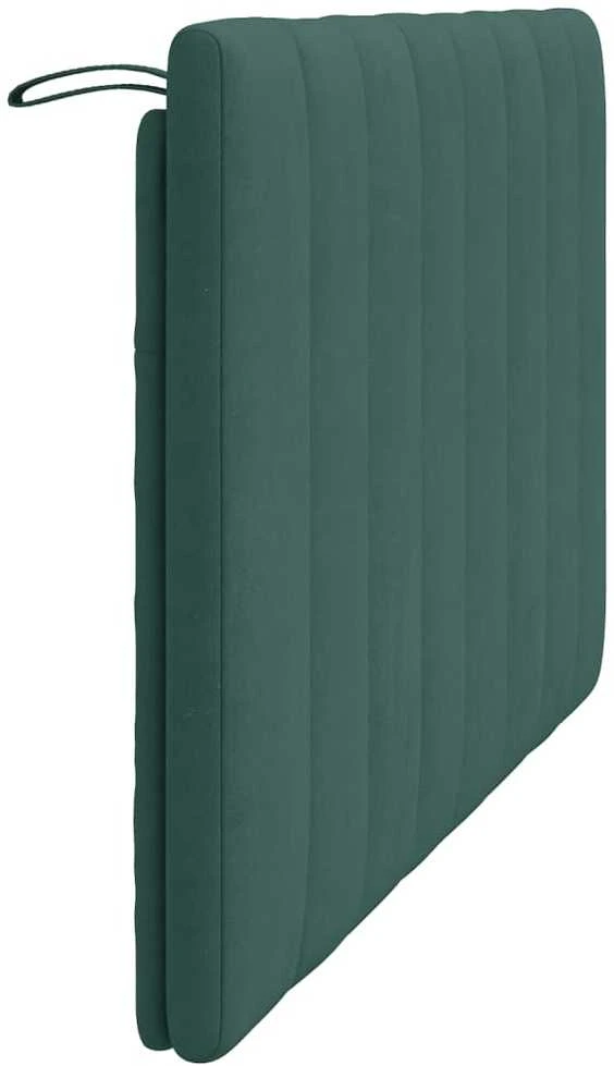 Galvūgalio pagalvėlė, tamsiai žalios spalvos, 120cm, aksomas