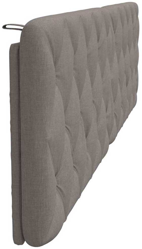 Galvūgalio pagalvėlė, taupe spalvos, 200cm, audinys