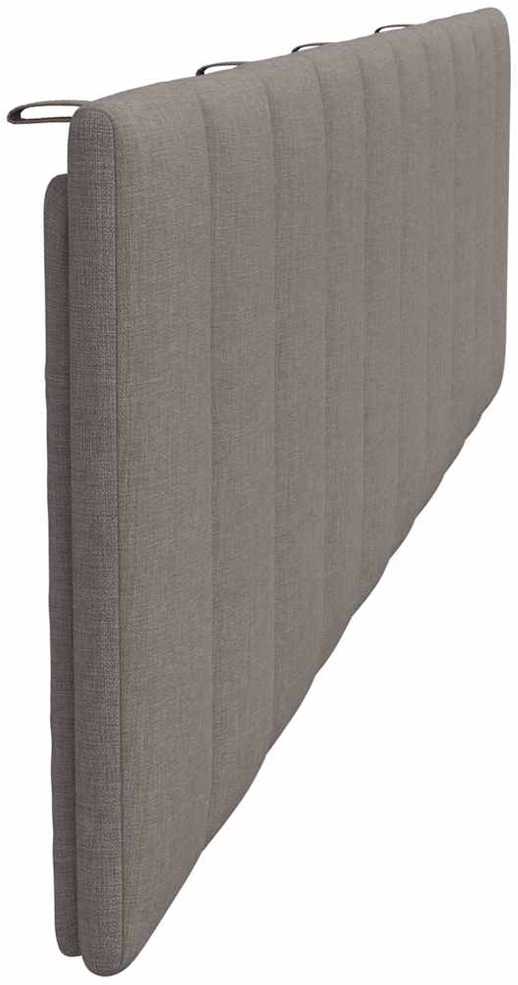 Galvūgalio pagalvėlė, taupe spalvos, 200cm, audinys