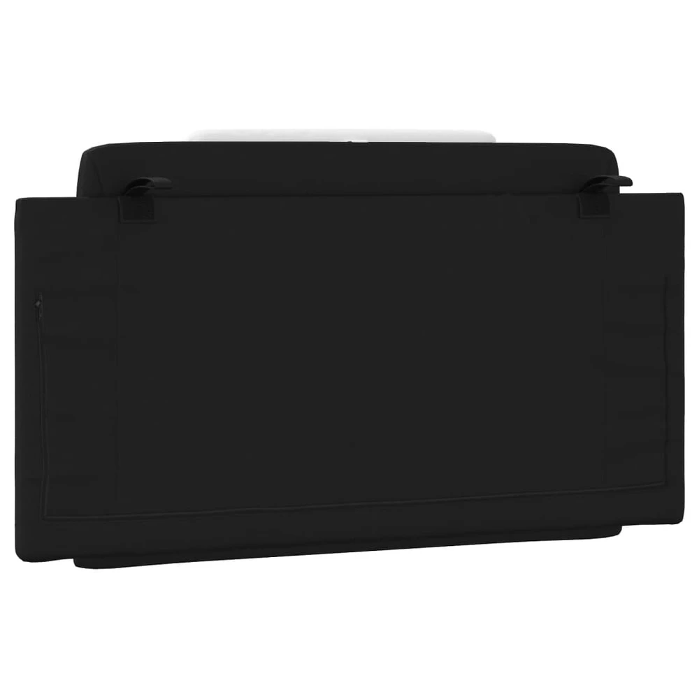 Galvūgalio pagalvėlė Viana, juodos ir baltos spalvos, 100 cm, dirbtinė oda