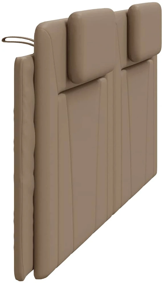 Galvūgalio pagalvėlė, kapučino spalvos, 200cm, dirbtinė oda