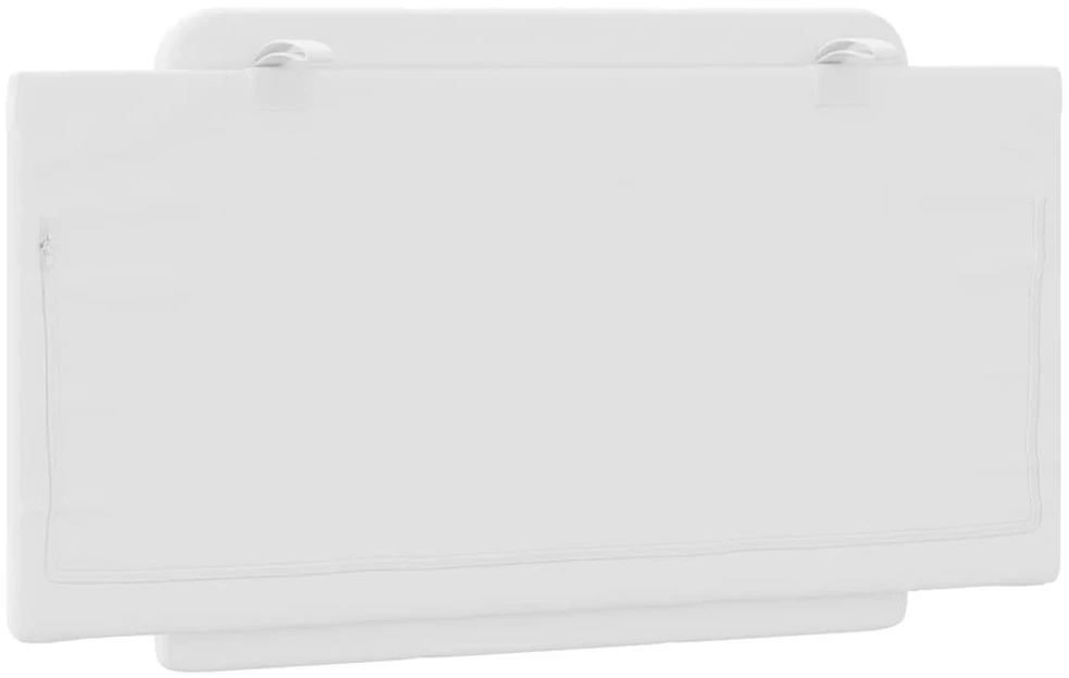 Galvūgalio pagalvėlė Zadar, balta, 100 cm, dirbtinė oda