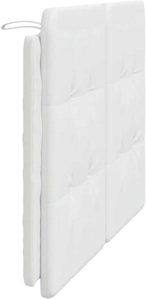 Galvūgalio pagalvėlė, baltos spalvos, 120cm, dirbtinė oda