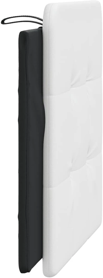 Galvūgalio pagalvėlė Zadar, juoda ir balta, 100 cm, dirbtinė oda