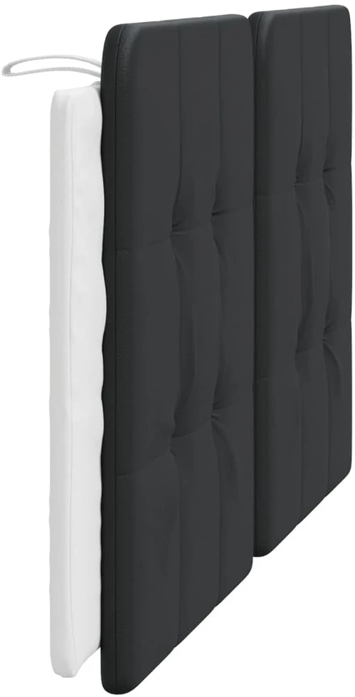Galvūgalio pagalvėlė, juoda ir balta, 160cm, dirbtinė oda