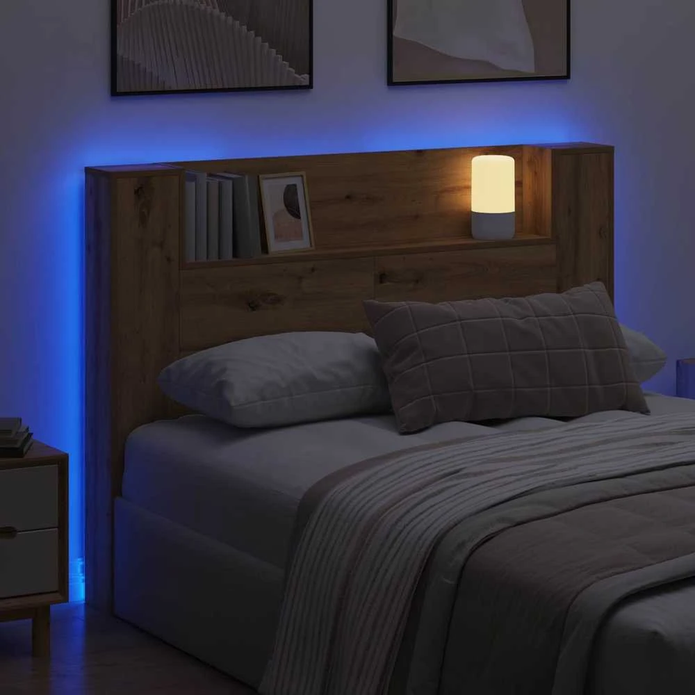 Galvūgalio spinta su LED Amatinė Ąžuolas Apdirbta mediena