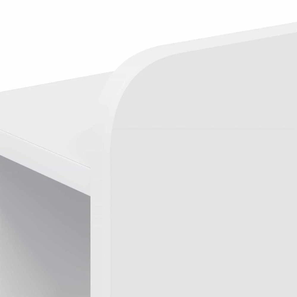 Galvūgalio spintelė Itin blizgi balta Apdirbta mediena