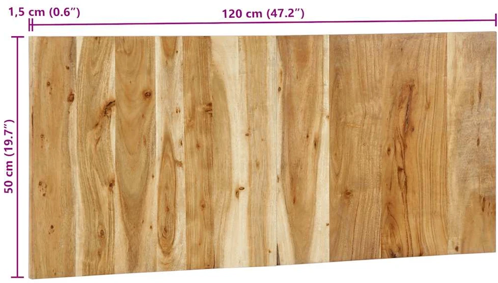 Lova galvūgalis 120 cm Akacijos masyvo