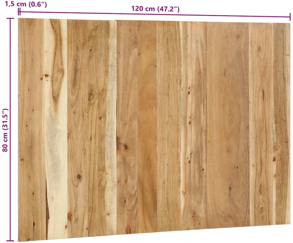 Lova galvūgalis 120 cm Akacijos masyvo