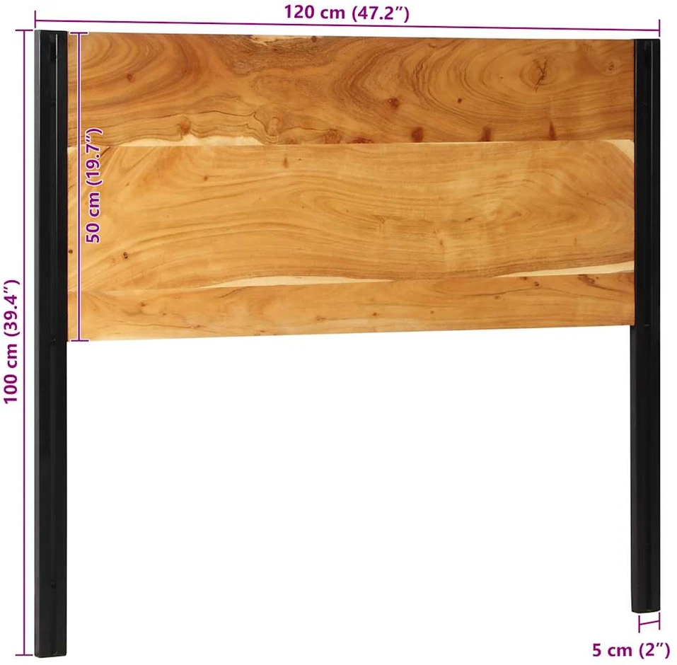 Galvūgalis, 120cm, akacijos medienos masyvas/geležis