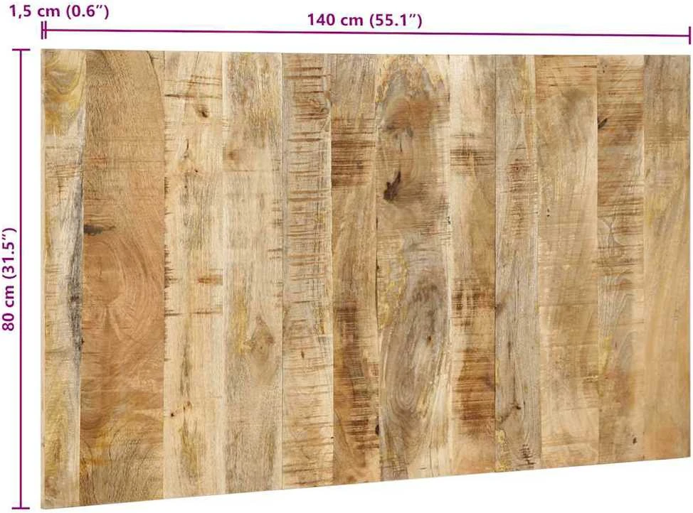 galvūgalis 140 cm Tvirtas neapdorotas medis Mango