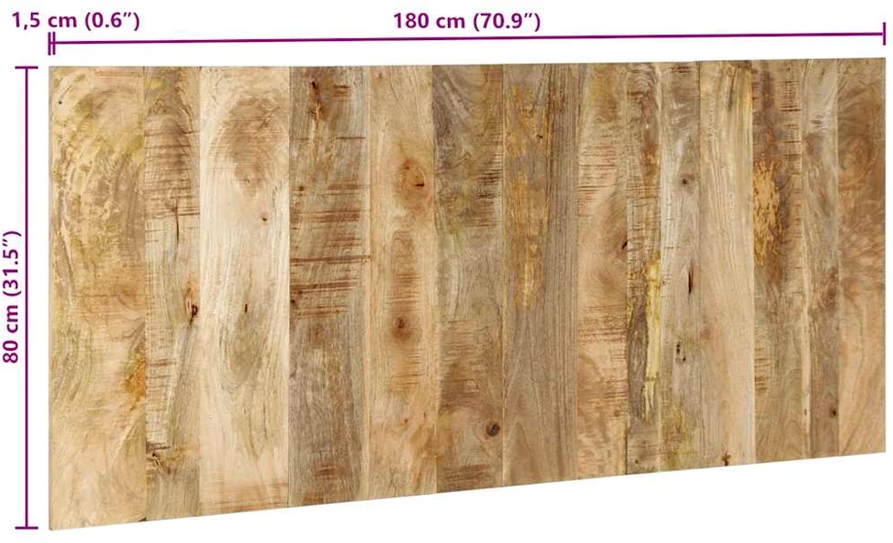 galvūgalis 180 cm Tvirtas neapdorotas medis Mango