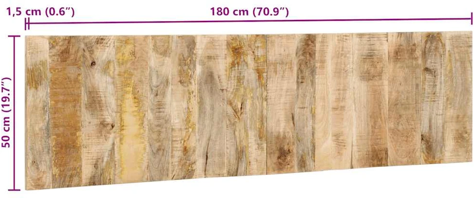 galvūgalis 180 cm Tvirtas neapdorotas medis Mango