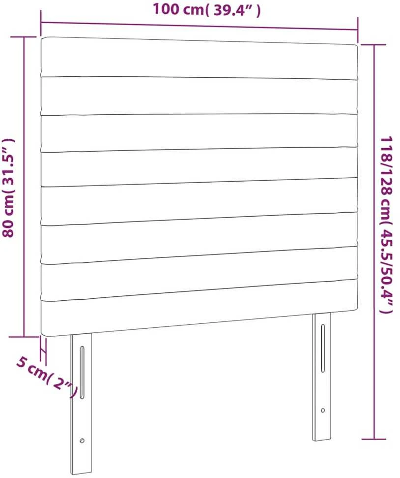 Galvūgalis, 2vnt.,tamsiai pilkos spalvos,100x5x78/88cm, audinys