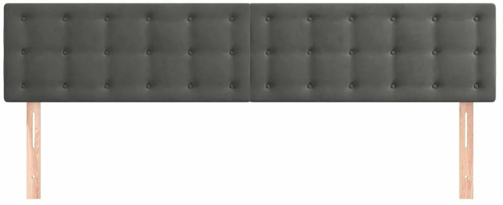 Galvūgalis, 2vnt.,tamsiai pilkos spalvos,100x5x78/88cm, aksomas