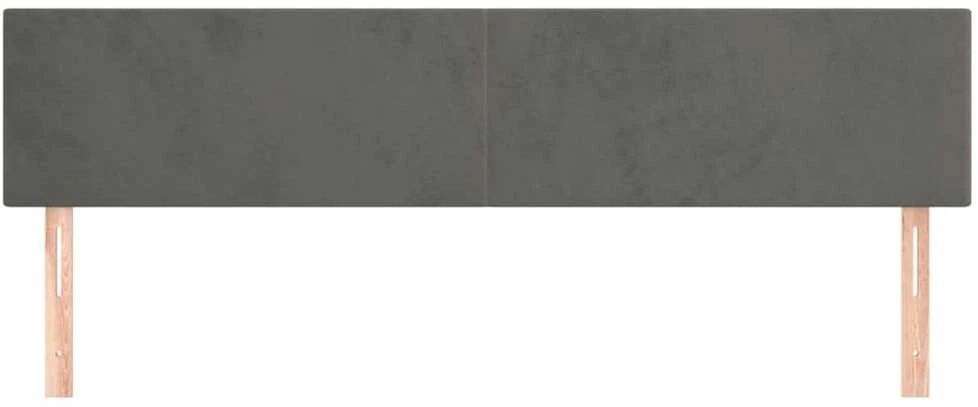 Galvūgalis, 2vnt.,tamsiai pilkos spalvos,100x5x78/88cm, aksomas
