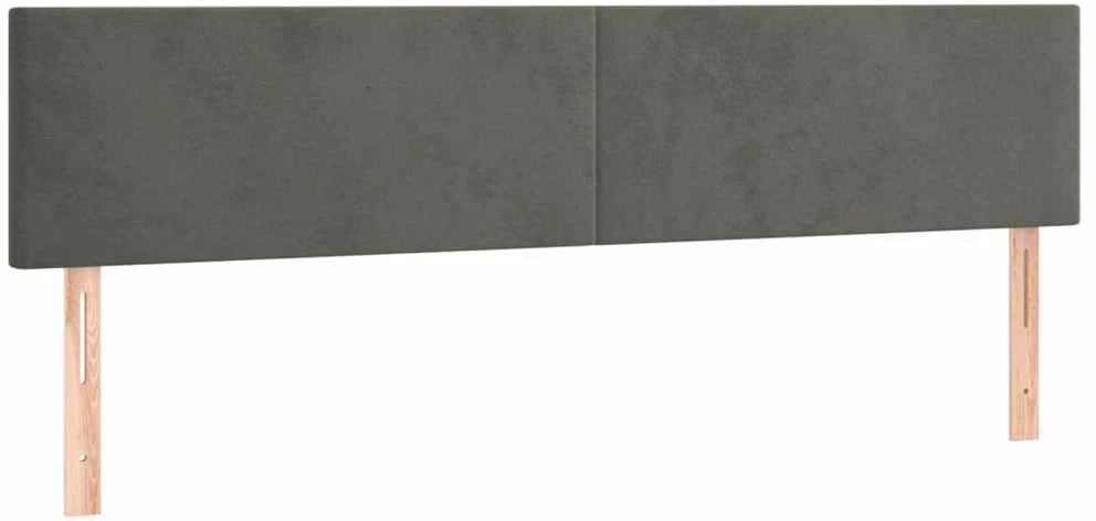 Galvūgalis, 2vnt.,tamsiai pilkos spalvos,100x5x78/88cm, aksomas