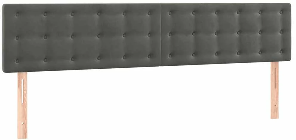 Galvūgalis, 2vnt.,tamsiai pilkos spalvos,100x5x78/88cm, aksomas