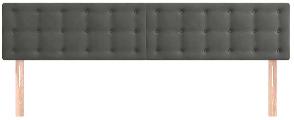 Galvūgalis, 2vnt.,tamsiai pilkos spalvos,100x5x78/88cm, aksomas
