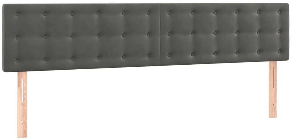 Galvūgalis, 2vnt.,tamsiai pilkos spalvos,100x5x78/88cm, aksomas