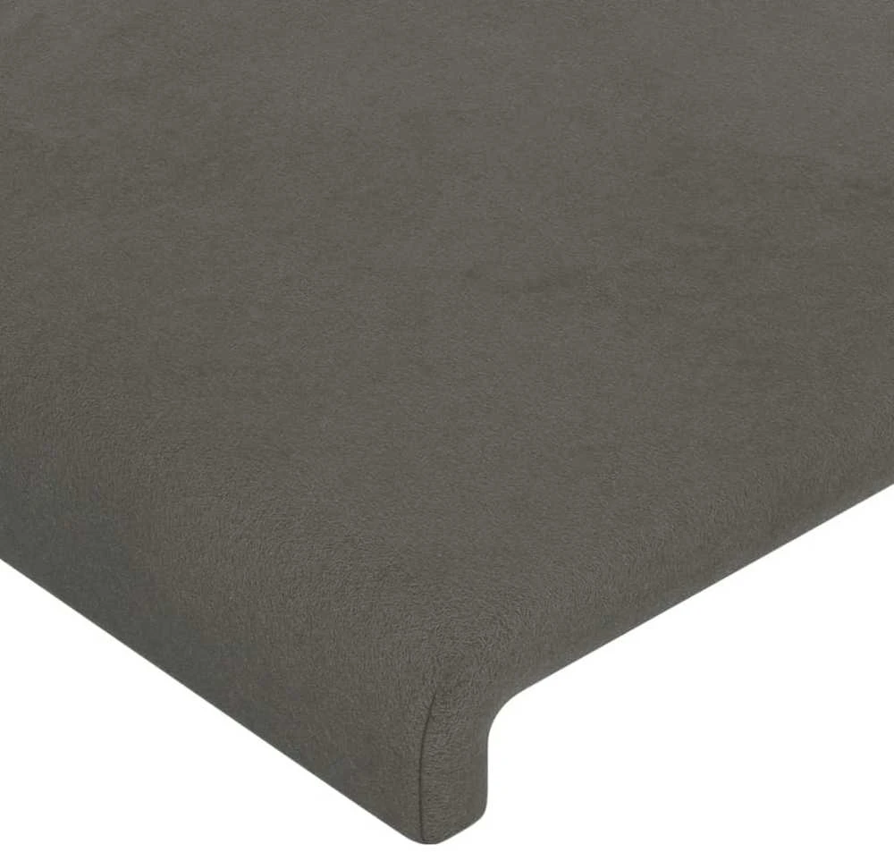 Galvūgalis, 2vnt.,tamsiai pilkos spalvos,90x5x78/88cm, aksomas