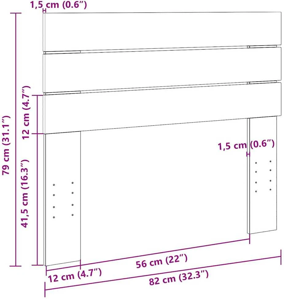 galvūgalis 80 cm ąžuolo masyvo