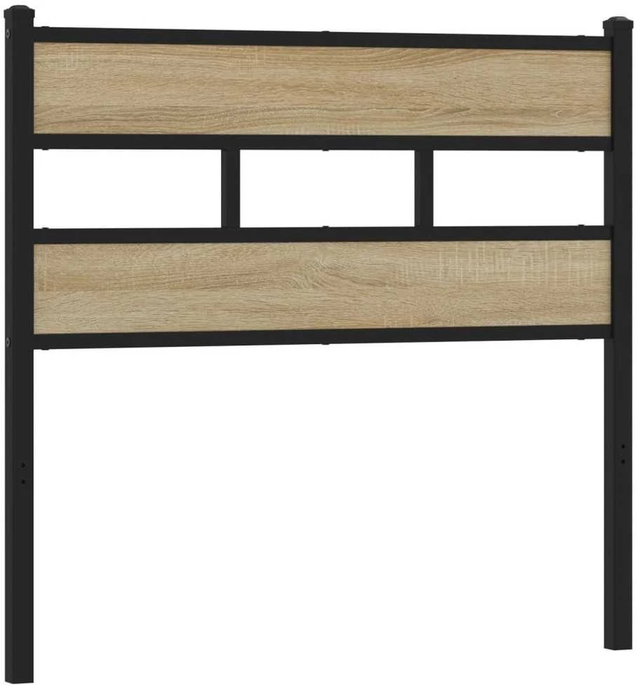 Galvūgalis, ąžuolo spalvos, 80cm, geležis ir apdirbta mediena