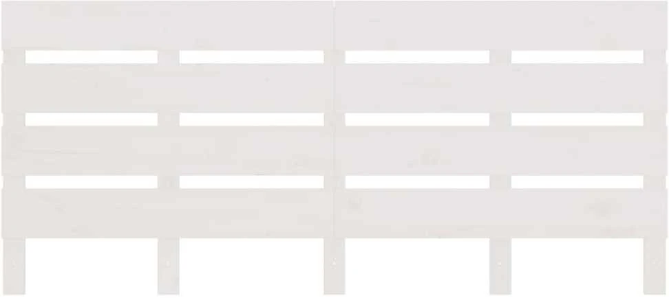 Galvūgalis, baltos spalvos, 180x3x80cm, pušies medienos masyvas