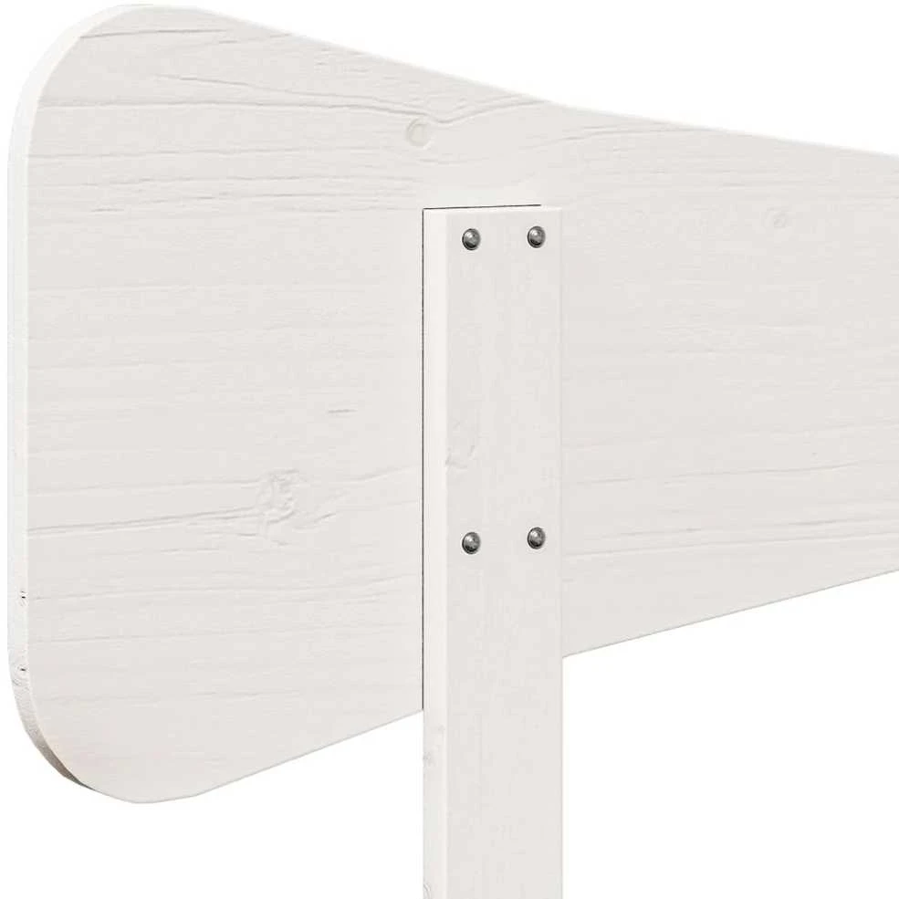 Galvūgalis, baltos spalvos, 200cm, pušies medienos masyvas