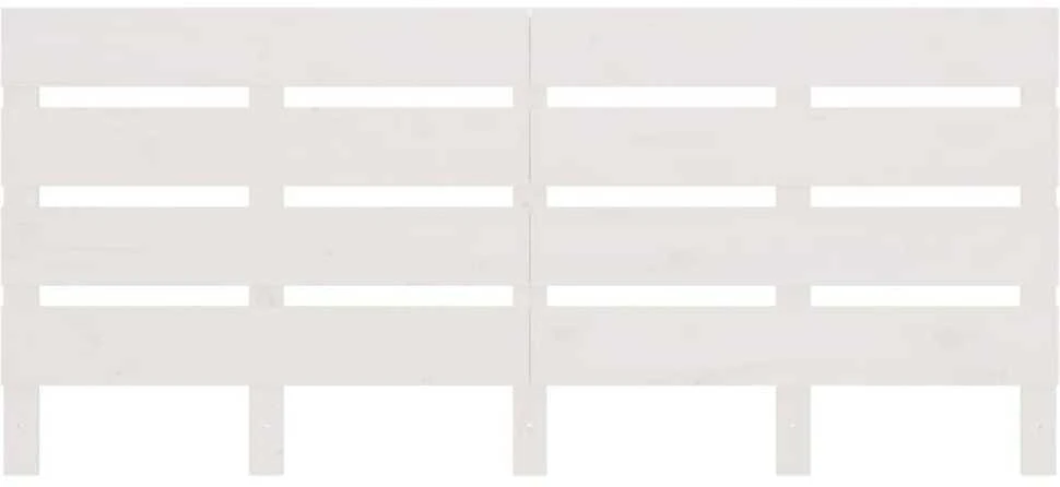 Galvūgalis, baltos spalvos, 200x3x80cm, pušies medienos masyvas
