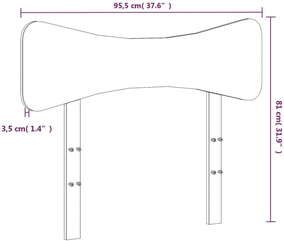 Galvūgalis, baltos spalvos, 90cm, pušies medienos masyvas