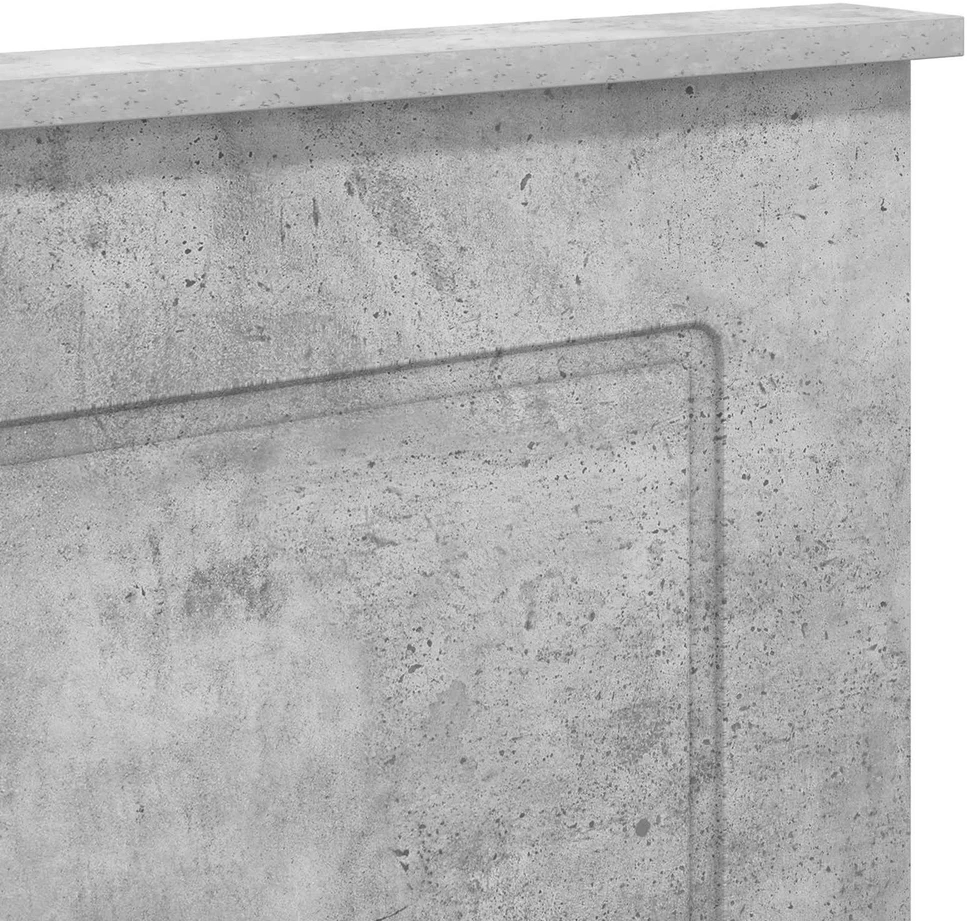 Galvūgalis Betono Pilka 100 cm Dirbtinė mediena