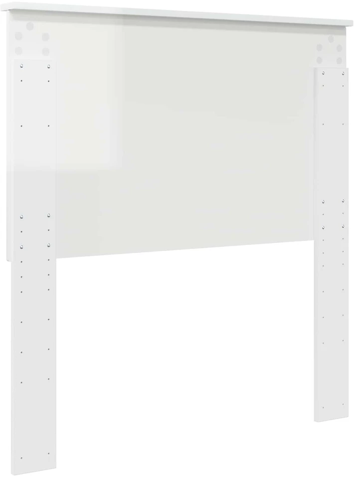 Galvūgalis Blizgus baltas 100 cm Dirbtinė mediena