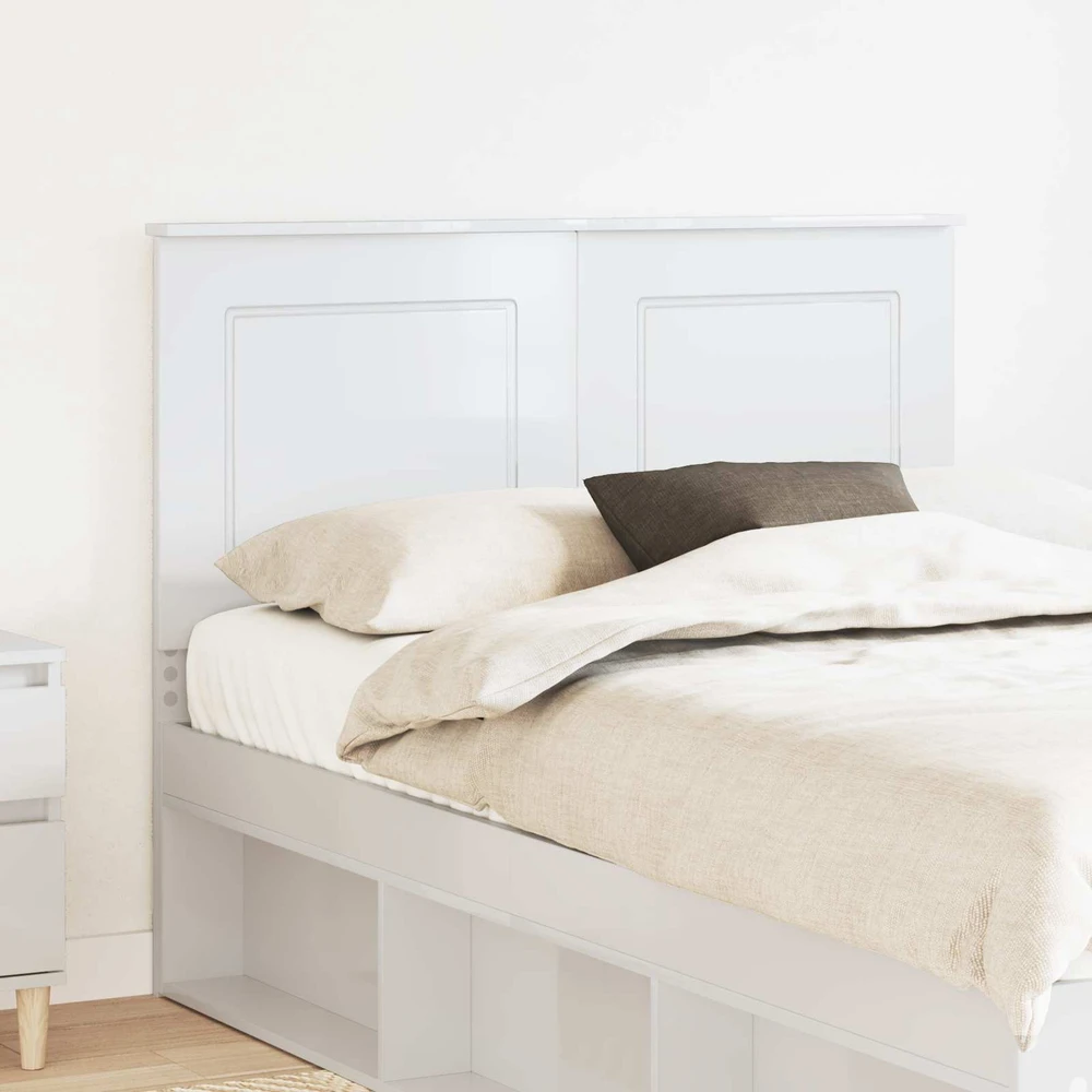 Galvūgalis Blizgus baltas 100 cm Dirbtinė mediena