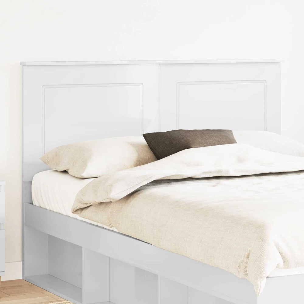 Galvūgalis Blizgus baltas 100 cm Dirbtinė mediena