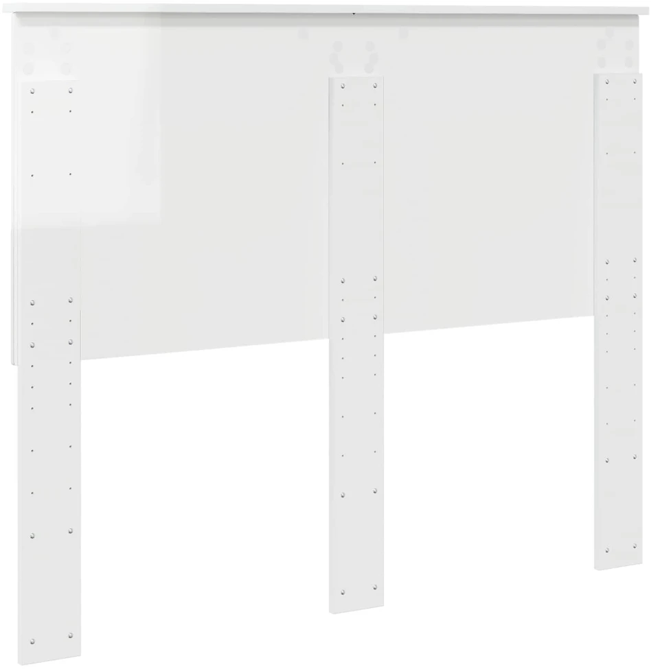 Galvūgalis Blizgus baltas 100 cm Dirbtinė mediena