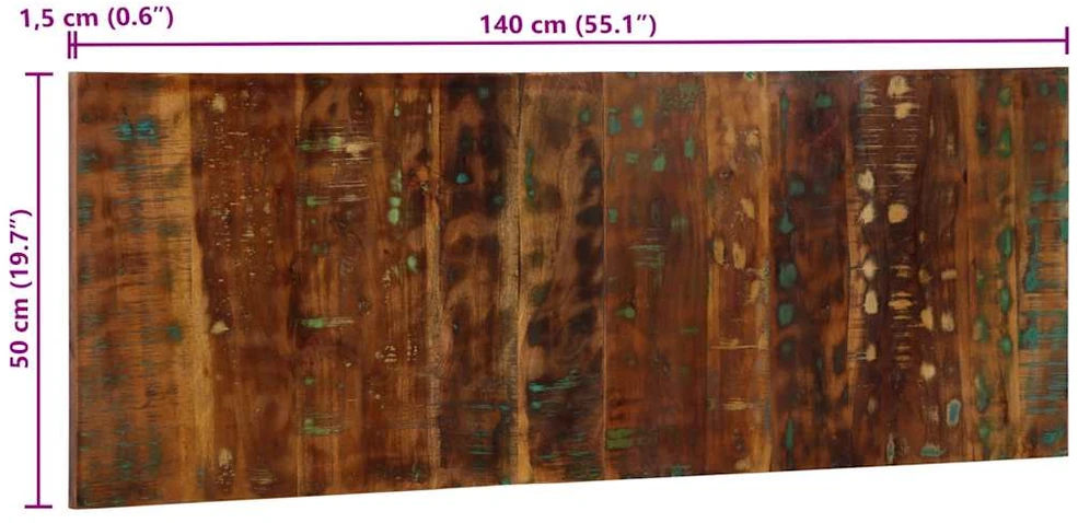 Lova galvūgalis Daugiaspalvis 140 cm Regeneruota medžio masyva
