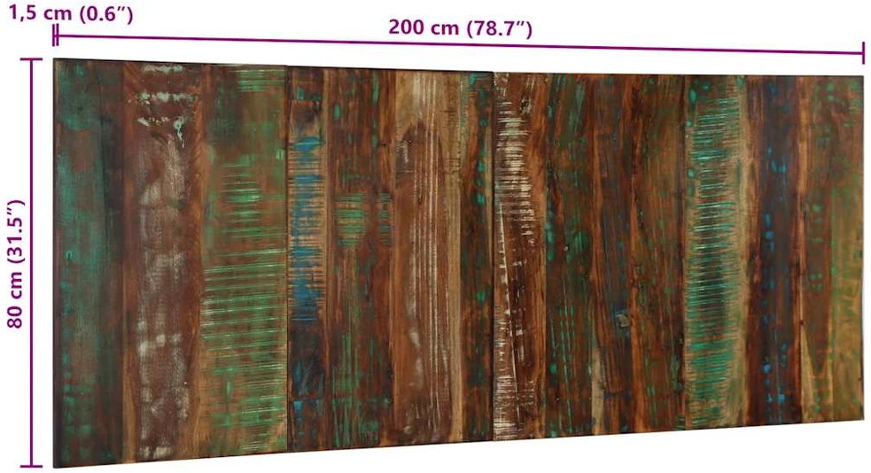 galvūgalis Daugiaspalvis 200 cm Regeneruota medžio masyva