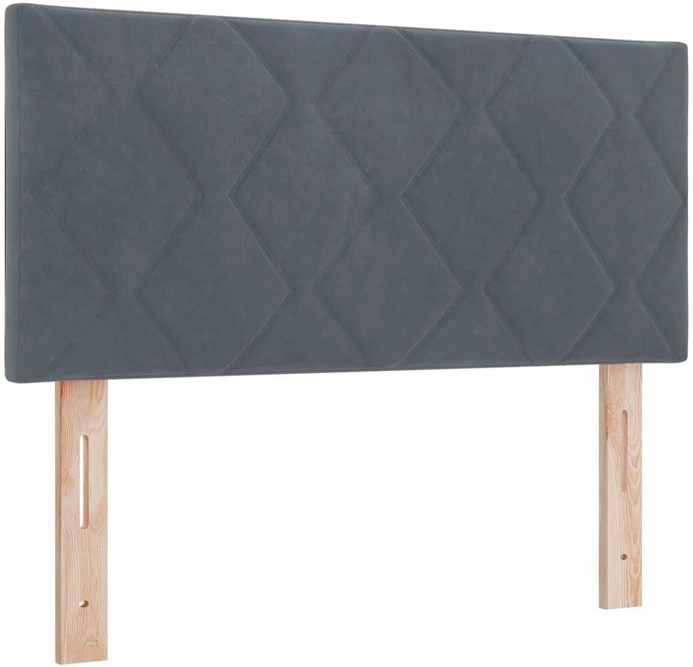 Galvūgalis Tamsiai pilka 100 cm Aksomas