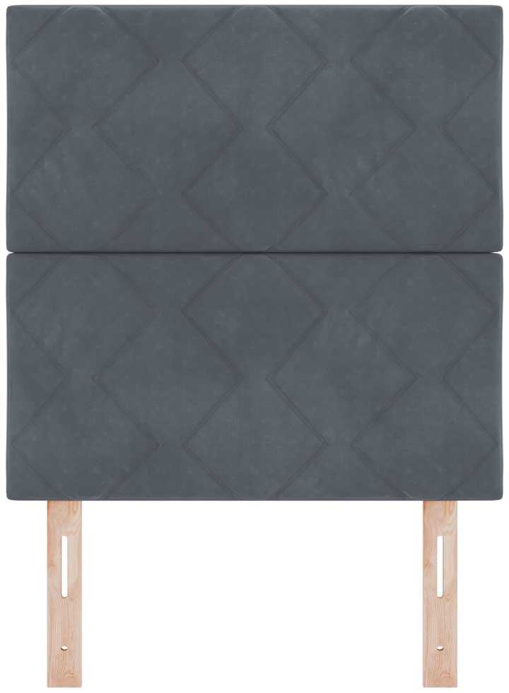 Galvūgalis Tamsiai pilka 80 cm Aksomas
